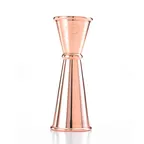 image of Mercer M37005CP Barfly Jigger, 1 oz / 2 oz, 18/8 Steel, Markings, Copper-Plated
