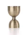 image of Mercer M37006ANG Barfly Jigger, 1 oz / 2 oz, Stainless Steel, Antique Gold