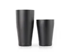 image of Mercer M37009MBK Shaker Set, 2‑Piece 28 oz & 18 oz Stainless Steel, Satin, Matte Black – Set