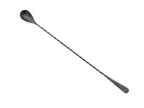 image of Mercer M37010VBK Barfly Japanese Bar Spoon, 13-3/16" Stainless Steel, Black, Twisted Stem