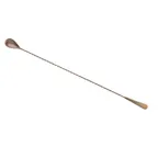 image of Mercer M37011ACP Japanese Bar Spoon, 17-1/8" (43.5 cm) 18/8 Stainless Steel, Copper‑Plated