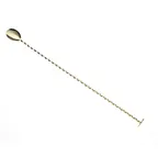 image of Mercer M37019GD Bar Spoon with Muddler, 15-3/4" 18/8 Stainless Steel, Gold-Plated