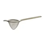 image of Mercer M37025 Mesh Strainer – 3‑1/2" Bowl, 10‑3/8" Length, Single Fine Mesh, 18/8 Stainless Steel