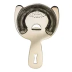 image of Mercer M37026 Barfly® Spring Bar Strainer, 6" 2-Prong, Replaceable Spring, Hole, 18/8 Stainless Steel