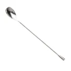 image of Mercer M37045 Barfly Bar Spoon – 11-7/8" Angled Solid Shaft, 18/8 Stainless Steel, 10"‑11" Length