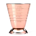 image of Mercer M37069CP Barfly Measuring Cup 2.5 oz (5 Tbsp/7.5 ml) Stainless Steel, Copper, Base