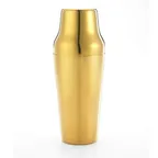 image of Mercer M37085GD Shaker Set, 24 oz (700 ml) 2‑Piece, 3‑1/2" Dia x 9‑3/4" H, 18/8 Stainless, Gold‑Plated