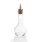 image of Mercer M37089 Barfly Bitters Bottle, 3 oz (90 ml), 2‑3/8" x 6" Stainless Dasher Top with Cork