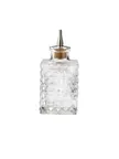 image of Mercer M37171 Barfly Bitters Bottle, 3 Oz (90 ml) Glass, 2.1" x 2.1" x 4.6" H, Dasher Top with Cork
