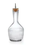 image of Mercer M37190 Barfly Bitters Bottle, 6.8 oz (200 ml) Glass, 3‑1/8" Dia. × 7" H, Steel Dasher Top Cork