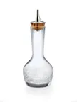 image of Mercer M37191 Barfly Bitters Bottle, 3 oz (90 ml) Glass, Steel Top with Cork, 2‑3/8" x 5‑5/8"