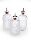 image of Mercer M37195 Barfly Bitters Bottle Set, Glass Bottles with Dasher Top & Cork – M37186 M37187 M37188