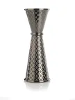 image of Mercer M37202BK - Barfly Style Bar Jigger, 1 oz / 2 oz, 18/8 Stainless Steel, Black‑Plated