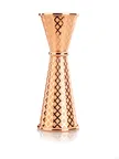 image of Mercer M37202CP - Barfly Diamond Lattice Bar Jigger, 1 oz & 2 oz, 18/8 Steel, Copper‑Plated