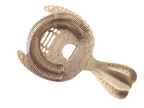 image of Mercer M37305SPTABR Bar Strainer – 6" 2‑Prong, Replaceable Spring, 18/8 Stainless Core Bronze