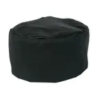 image of Mercer M60070BK Millennia Skull Cap, Black Mesh Top, Velcro Closure, 65/35 Poly/Cotton Twill Hat