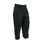 image of Mercer M61060BK2X Unisex Chef Pants – Classic Black 2X, Poly‑Cotton Twill, Waist, Zipper Pocket