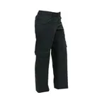 image of Mercer M61100BK3X Women's 3X Black Cargo Pants PolyCotton Waist Belt Loops Velcro Pockets Solid