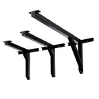 image of Original Wood Seating BS-CL21 Cantilever Table Base, 21in, Cast Iron, Black Powder Coat Finish