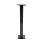 image of Original Wood Seating BS-FM39 39" Bar Height Steel Table Base, Powder Coat Tex Black Finish, 3" Square Column, Bolt-Down