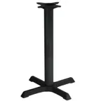 image of Original Wood Seating BS2222 22x22 Inch Dining Height Stamped Steel Table Base, Black Powder Coat Finish