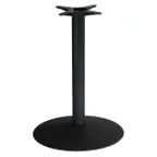image of Original Wood Seating BS22R 22" Dia. Stamped Steel Table Base, Dining Height, Black Powder Coat Finish