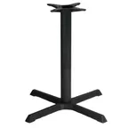 image of Original Wood Seating BS3030 30x30 Dining Height Stamped Steel Table Base, Black Powder Coat