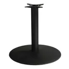 image of Original Wood Seating BS30R 30" Dia. Stamped Steel Table Base, Dining Height, Black Powder Coat Finish