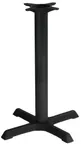 image of Original Wood Seating BS3636 36x36 Inch Dining Height Stamped Steel Table Base, Black Powder Coat Finish