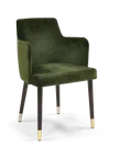 image of Original Wood Seating LUXE HOLLYWOOD GR7 Upholstered Arm Chair, Wood Frame, Grade 7 Upholstery