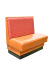 image of Original Wood Seating PB-WB-42 42"H Upholstered Wall Bench, Priced per Foot, Plywood & Solid Wood Frame