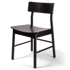 image of Original Wood Seating W44 SW European Beech Wood Side Chair, Wood Back, Wood Seat, Plain Back Style