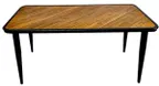 image of Atlanta Booth & Chair AT3048 30x48 Square Wood Dining Table, Aluminum Edge, 30 Height