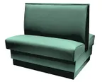 image of Atlanta Booth & Chair BP-S3650 30" Single Booth, Upholstered Seat & Back, 36" High, Black Vinyl Kick Base