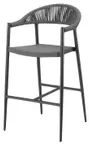 image of Atlanta Booth & Chair OD393-RP BS Aluminum Frame Textilene Seat Restaurant Bar Stool