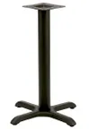 image of Atlanta Booth & Chair TB2222 Cast Iron Restaurant Table Base, 22x22, 3 Column