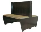 image of Atlanta Booth & Chair WBOP-S4850 Wood Platform Booth, 30'' Long, Wood Back & Seat, Oak Veneer Plywood