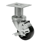 image of Klinger's Trading 3-ADJ-FLAT-BR Casters