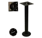 image of Klinger's Trading BBD28 Cast Iron Restaurant Table Base, 3" Column, Bolt Down, Powder Coat Finish, 28.5" Height
