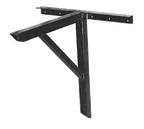 image of Klinger's Trading BCB2030 Cantilever Restaurant Table Base, 20x30, Black, 9-Gauge Angle Iron, 16-Gauge Steel Tubing