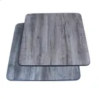 image of Klinger's Trading GKO3048 Rectangular Table Top, 30x48, Reversible Gray/Knotty Oak, T-Mold Edge