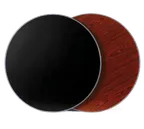 image of Klinger's Trading MB2430 Rectangular Laminate Table Top, 24x30, Mahogany/Black Finish