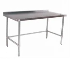 image of Klinger's Trading NBSG1896 Stainless Steel Top 85" - 96" Work Table