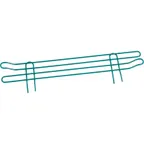 image of Klinger's Trading SLEDGE24-GREEN 24" Wire Shelf Ledge, 5-1/2"H, Green Epoxy Coated