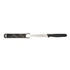image of Mercer M33931B Bar Knife - 4" Wavy Edge, Stainless Steel Blade, Plastic Handle, NSF