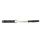 image of Mercer M33932B Bar Knife - 4-1/3" Wavy Edge RoundedTip Slide Guard Carbon Steel Blade PP Handle NSF