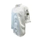 image of Thunder Group CJ210WH2XL Jacket 2X-Large Tapered White FrenchCuff Ventilated Sleeve 65/35 PolyCotton