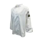 image of Thunder Group CJ304WH2XL Chef Jacket, French Cuff, Long-Sleeve, 2X-Large, 65/35 Poly-Cotton, White
