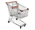 image of Omcan USA 18308 Shopping Cart, 33x20.5x36.5, 110 lb, Silver, Metal, Child Seat, Zinc/Chrome Finish