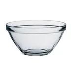 image of Steelite 4934Q273 7" Clear Glass Stack Bowl, 1.0 Qt Round Soda Lime - 1 Dozen
